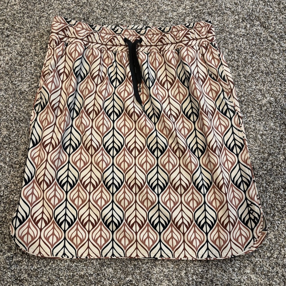Kavu Ixtapa Skirt Earth Deco Print Travel Quick Dry Size Small